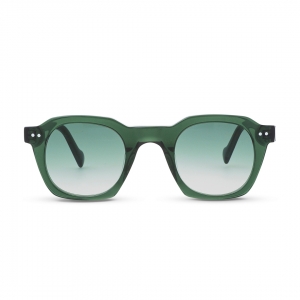 Capri unisex rectangular sunglasses green
