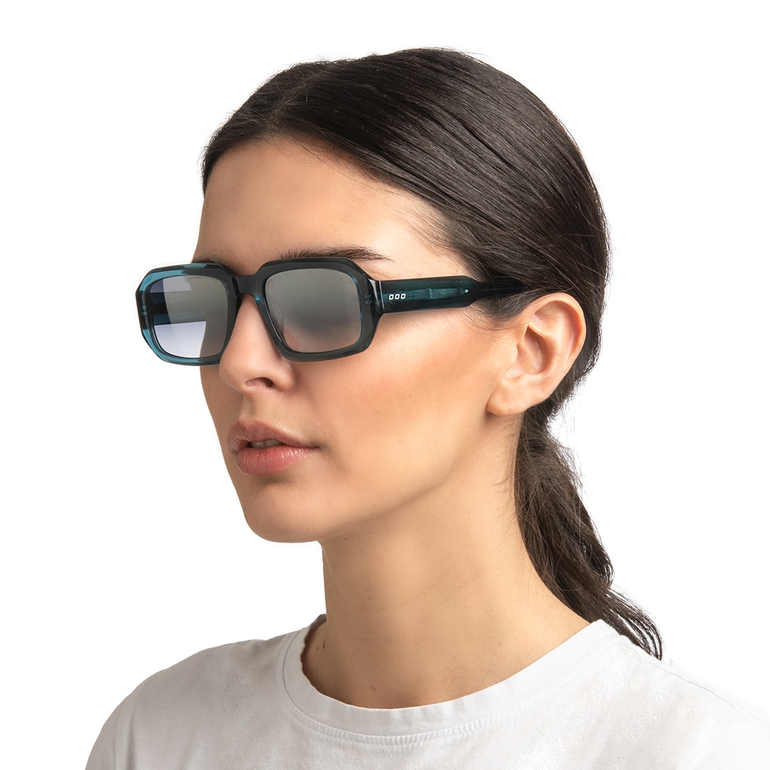 Naxos rectangular sunglasses green