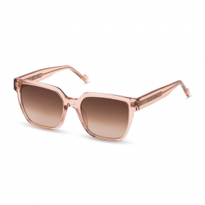 Taormina oversized sunglasses havana peach